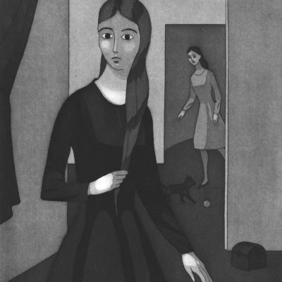 Sonia Martin A Quiet Place Etching and aquatint 30x25cm