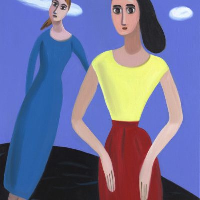 Sonia Martin Black Lake Oil on camvas 76x61cm