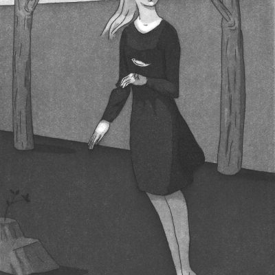 Sonia Martin Flight Etching and aquatint 20x15cm