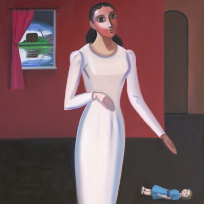 Sonia Martin Red Room Oil on canvas 102x92cm