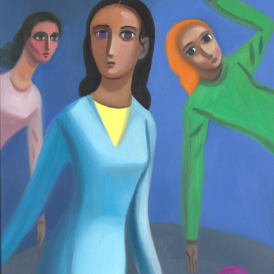 Sonia Martin Runaways Oil on canvas 76x61cm
