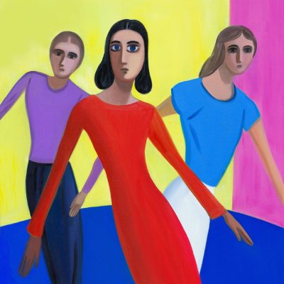 Sonia Martin Slipping and Sliding Oil on canvas 102x95cm