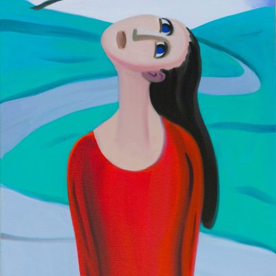 Sonia Martin Untitled (Falling Tree) Oil on canvas 76x61cm
