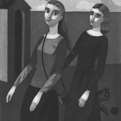Sonia Martin Wanderers Etching and aquatint 25x20cm